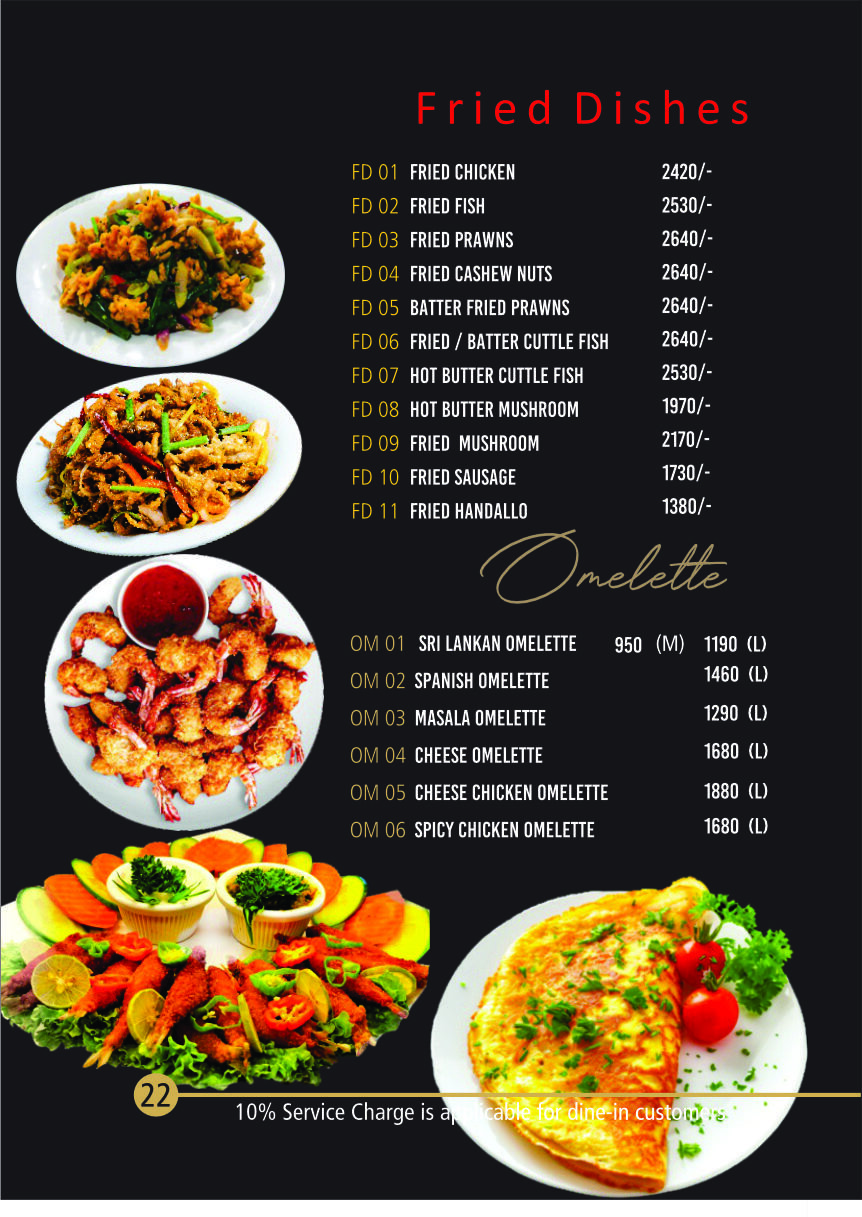 Menu Page 23